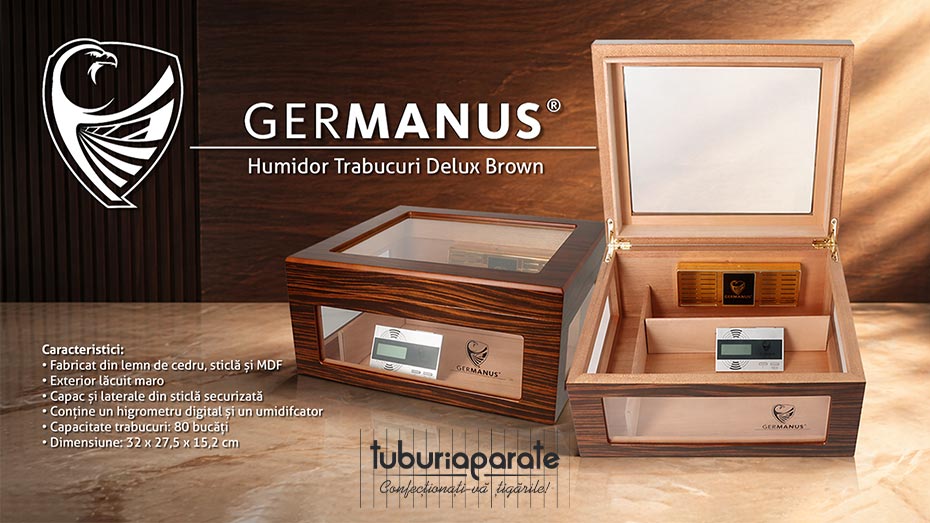 981185 Humidor Trabucuri Germanus Deluxe Brown